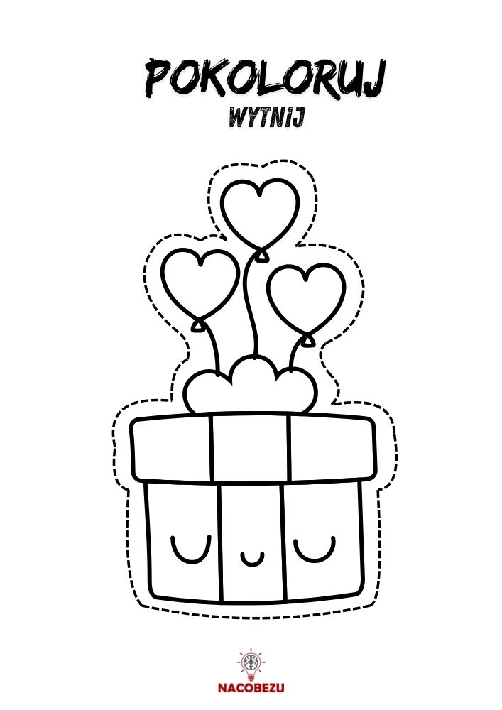 Walentynkowe obrazki do wycięcia