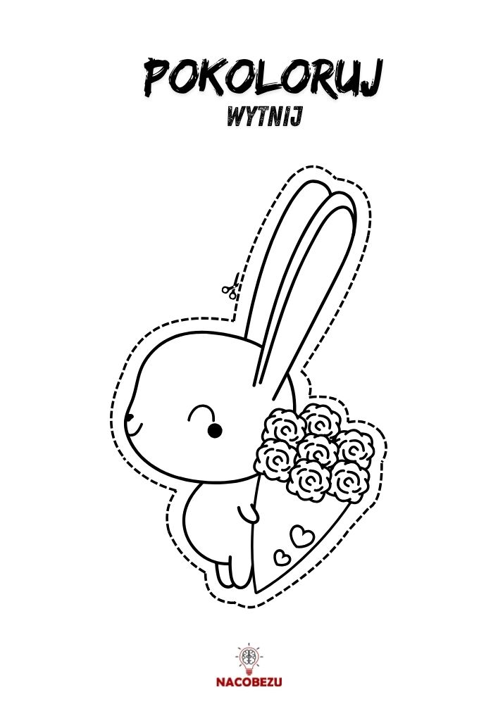 Walentynkowe obrazki do wycięcia