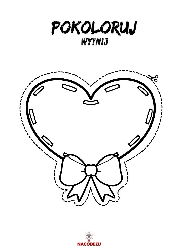 Walentynkowe obrazki do wycięcia