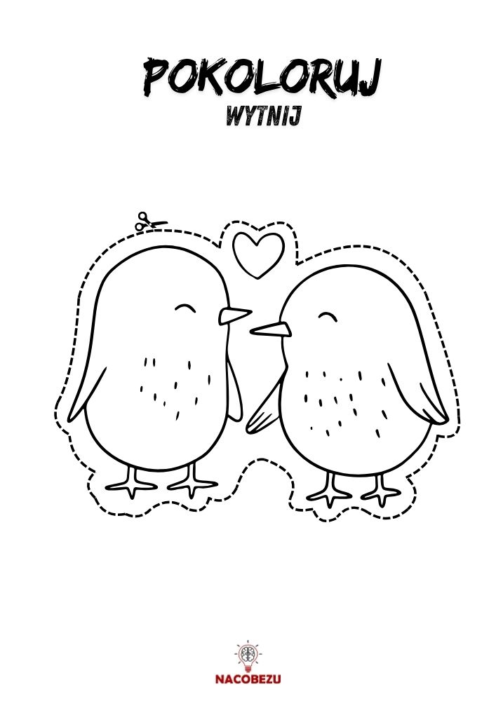 Walentynkowe obrazki do wycięcia