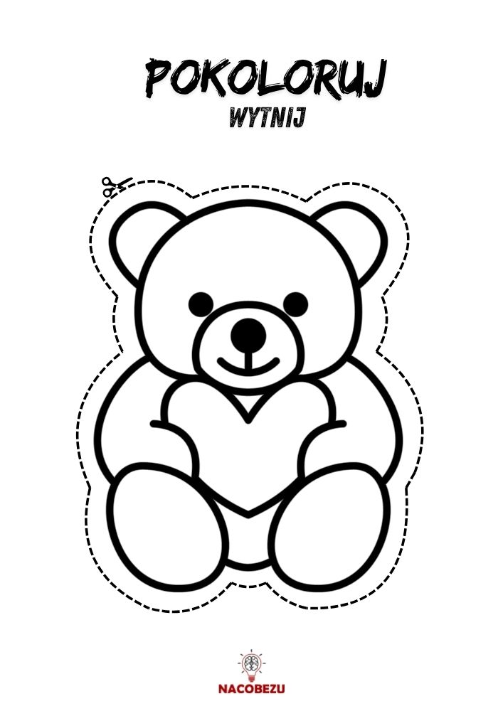 Walentynkowe obrazki do wycięcia