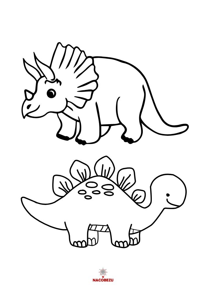 kolorowanki z dinozaurami