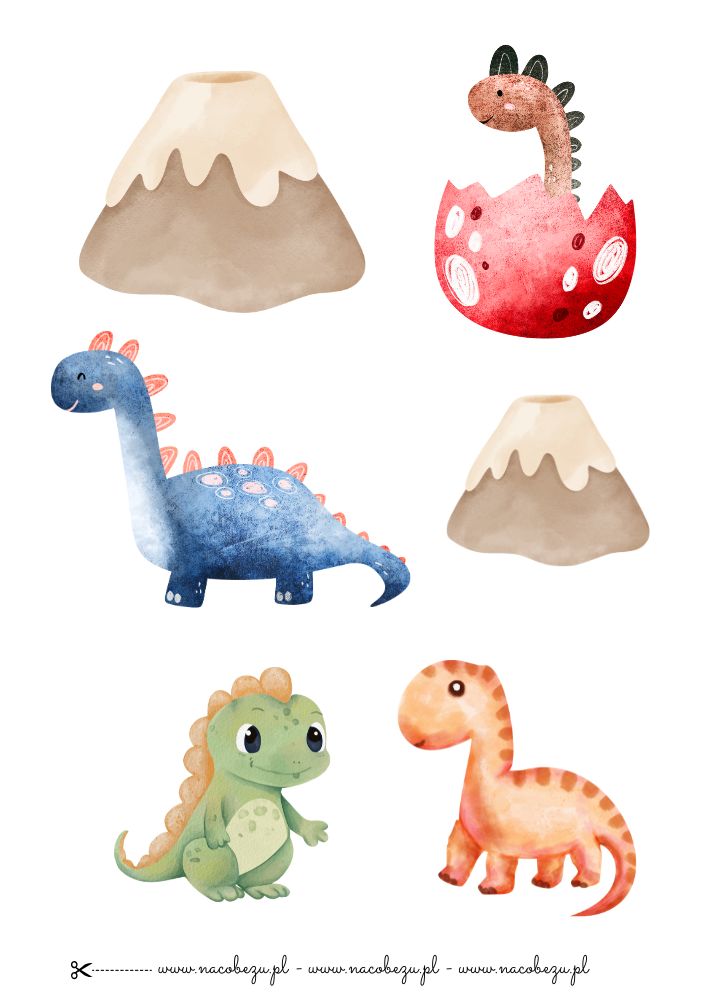 Dinozaury do wycięcia