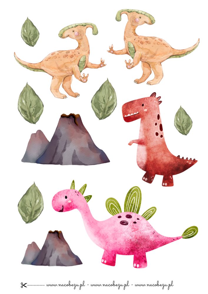 Dinozaury do wycięcia