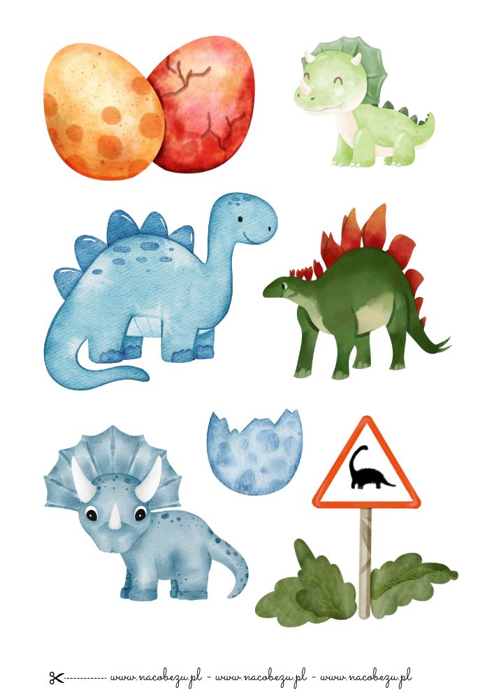 Dinozaury do wycięcia