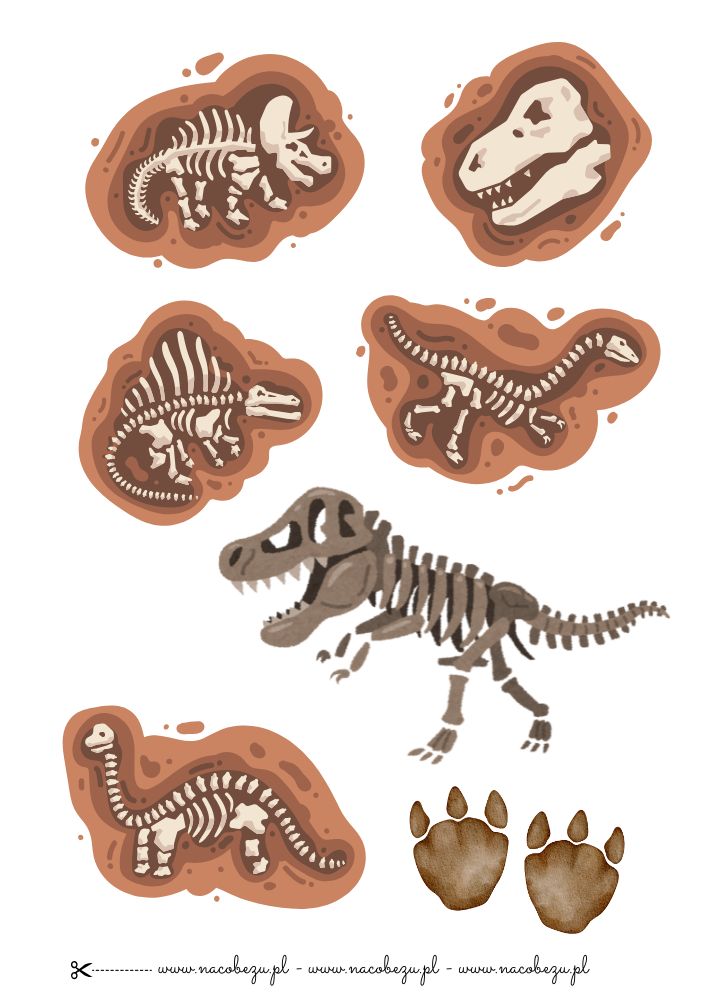 Dinozaury do wycięcia