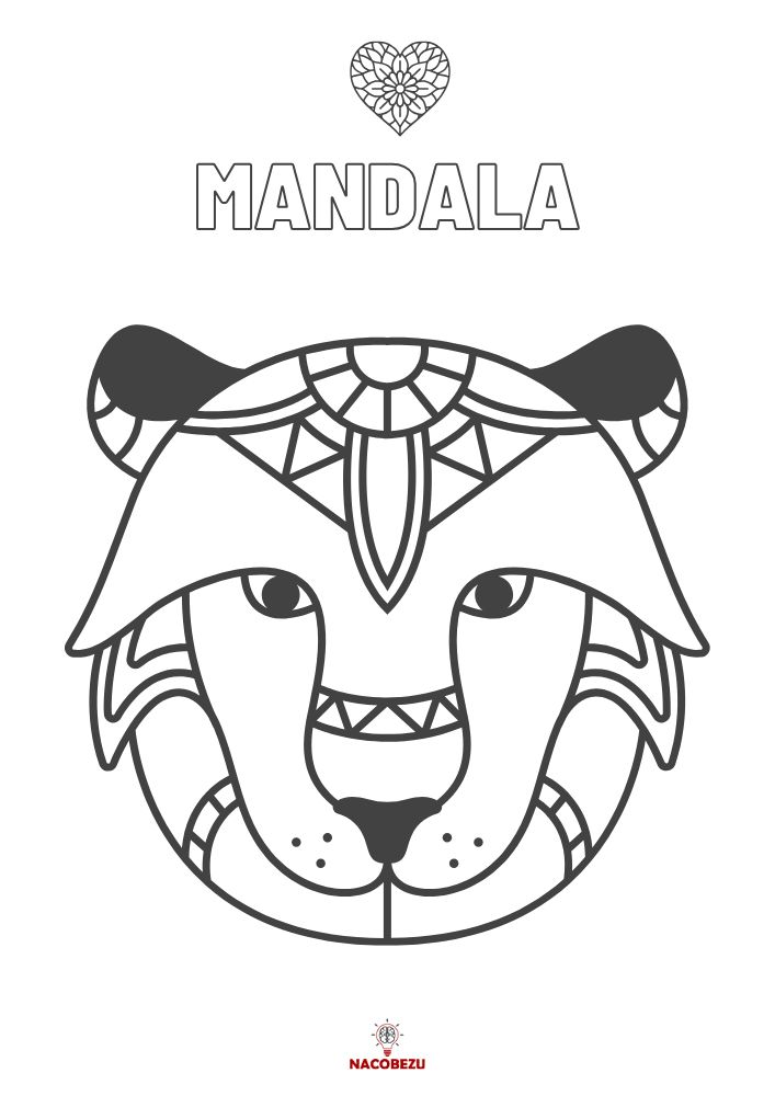 mandale z motywem kota