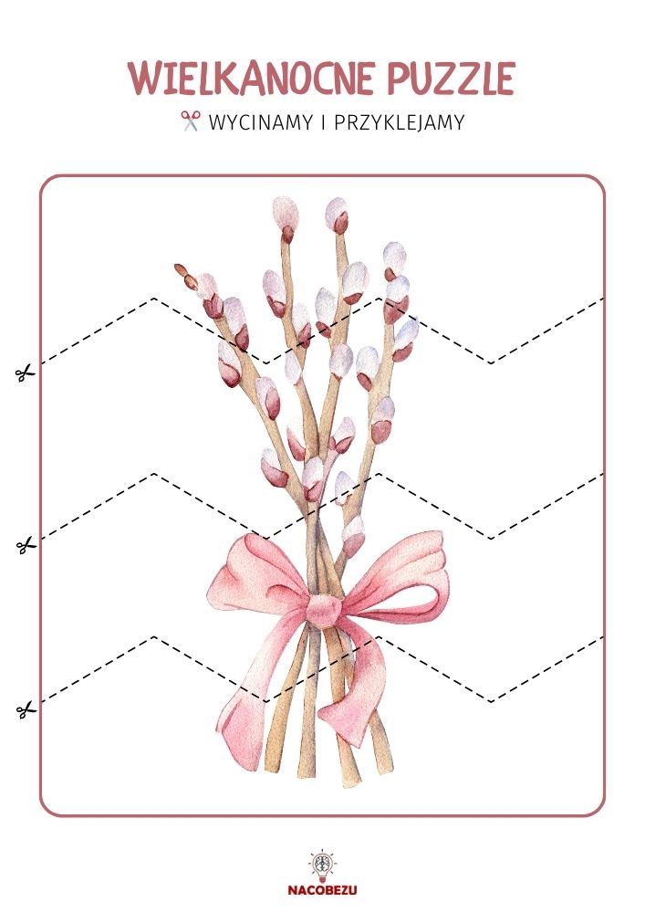 Wielkanocne puzzle do druku - bazie