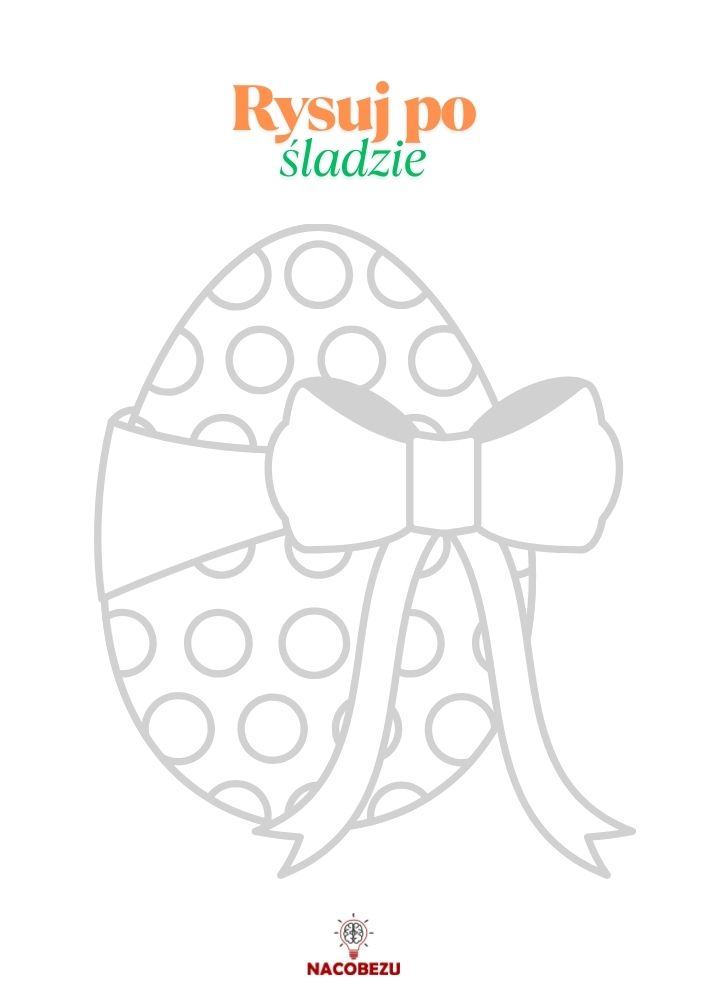 Rysuj po śladzie Wielkanoc - pisanka