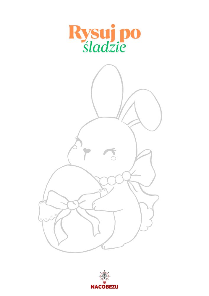 rysuj po śladzie Wielkanoc