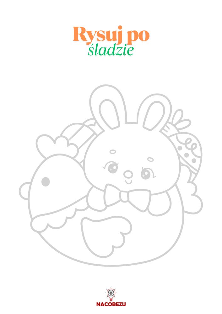 rysuj po śladzie Wielkanoc