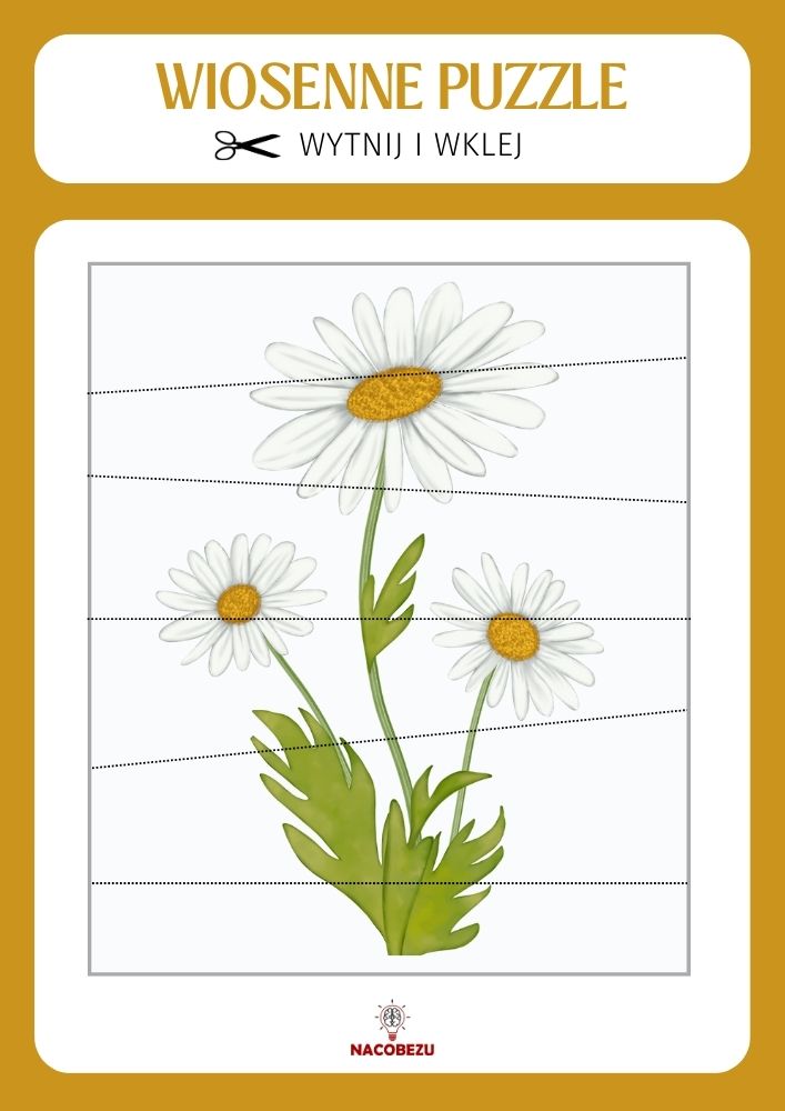 Wiosenne puzzle do druku