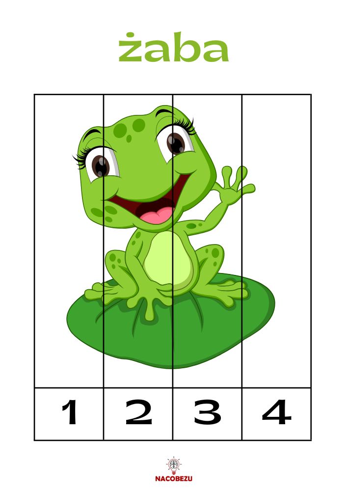 Wiosenne puzzle do druku