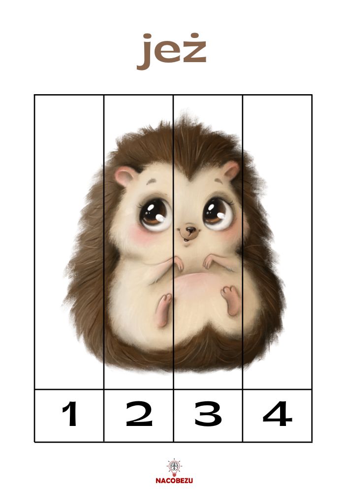 Wiosenne puzzle do druku