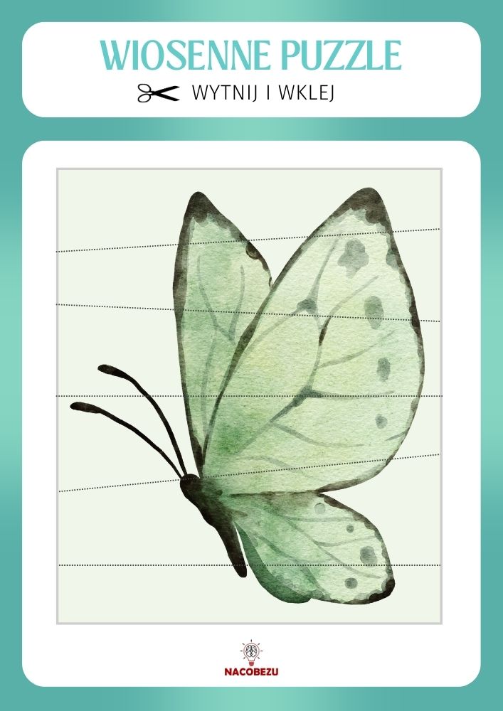 Wiosenne puzzle do druku