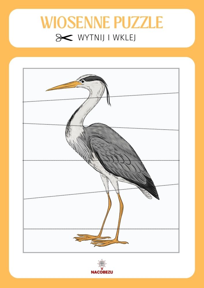 Wiosenne puzzle do druku