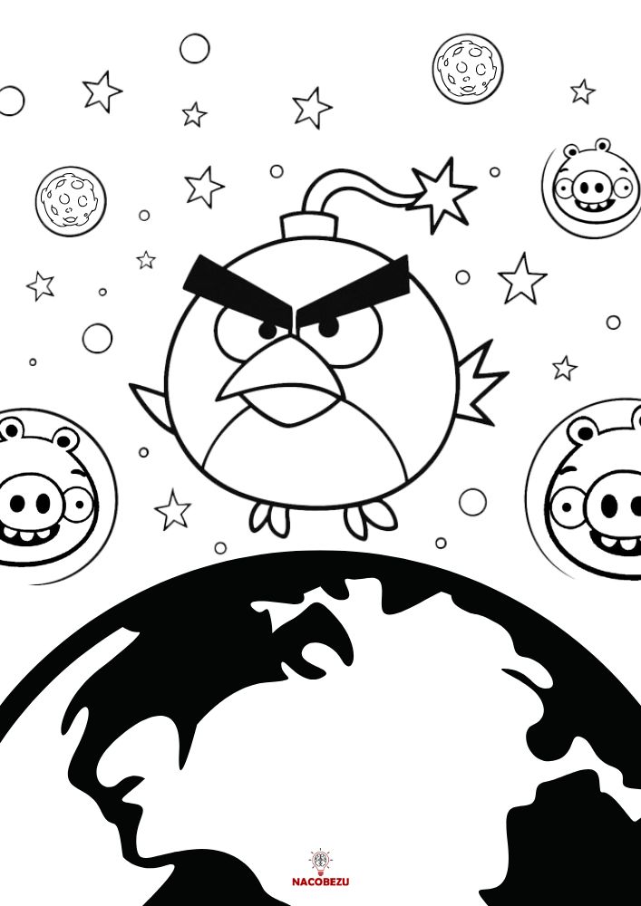 kolorowanki Angry Birds