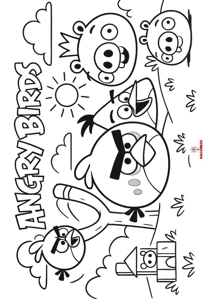 kolorowanki Angry Birds