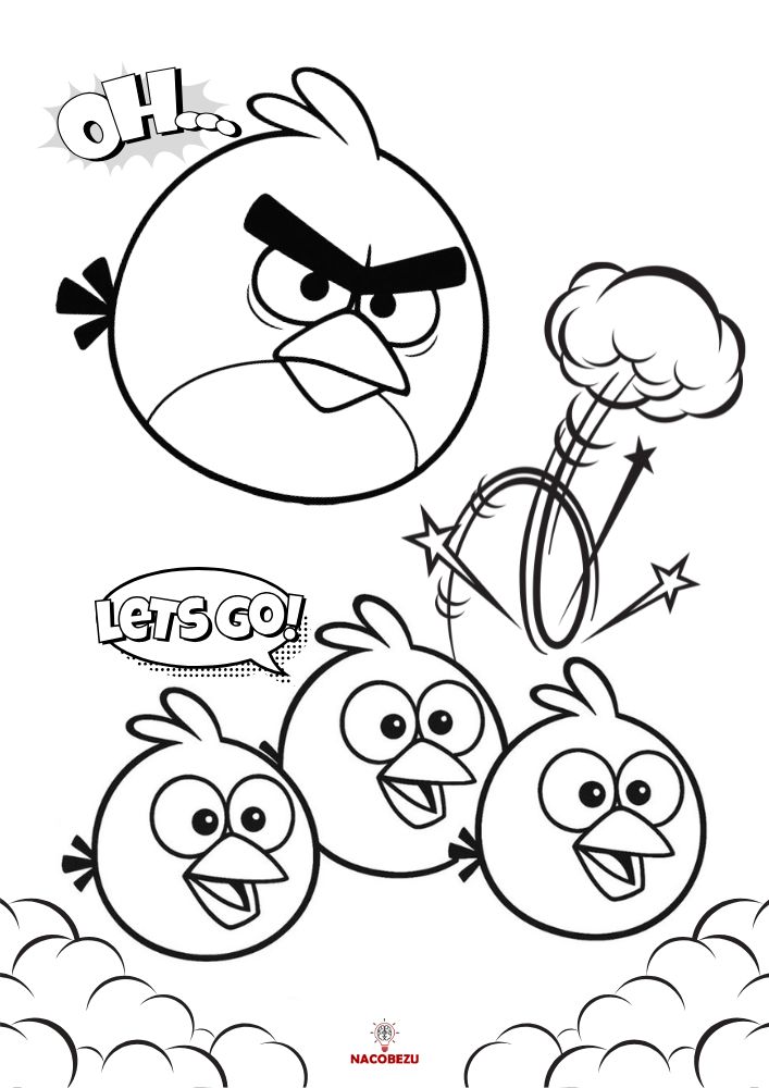 kolorowanki Angry Birds
