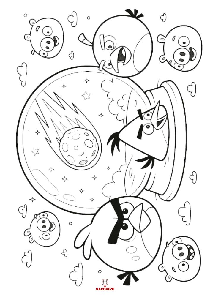kolorowanki Angry Birds