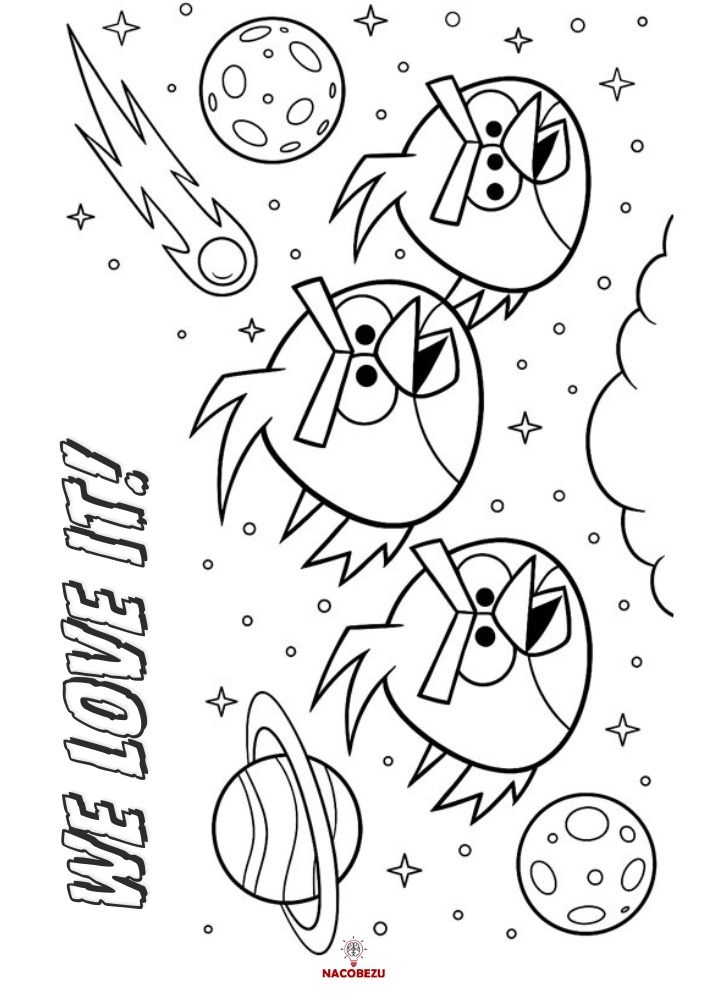 kolorowanki Angry Birds