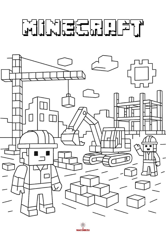 kolorowanki Minecraft