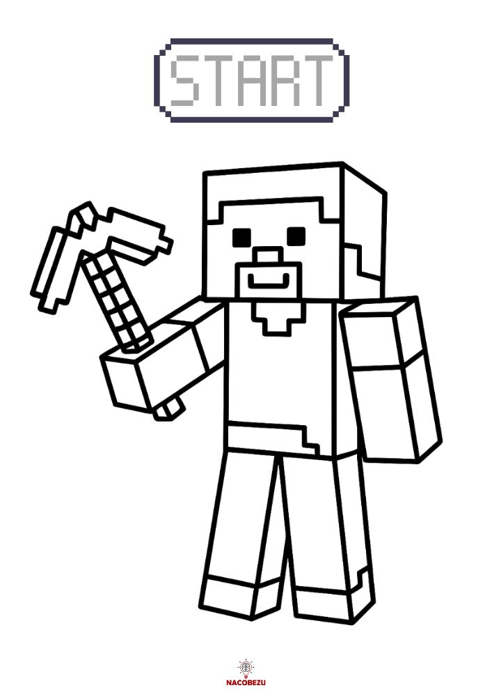 kolorowanki Minecraft