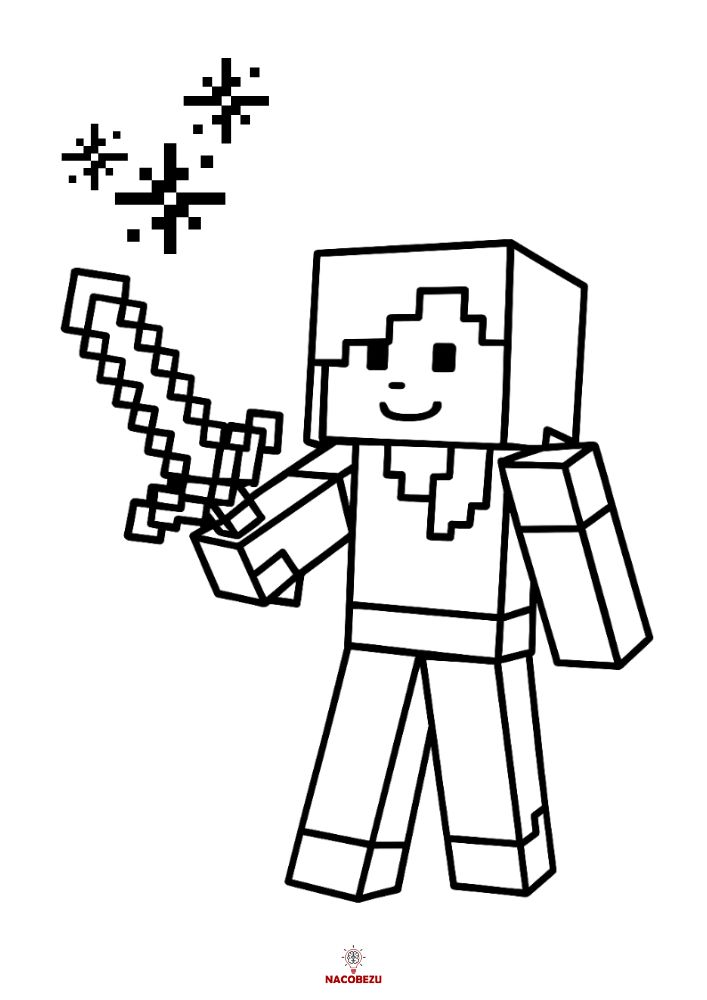 kolorowanki Minecraft