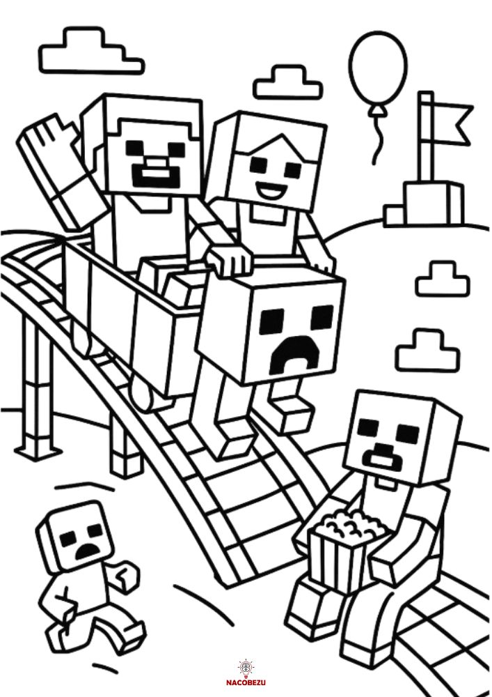 kolorowanki Minecraft