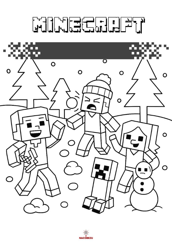 kolorowanki Minecraft