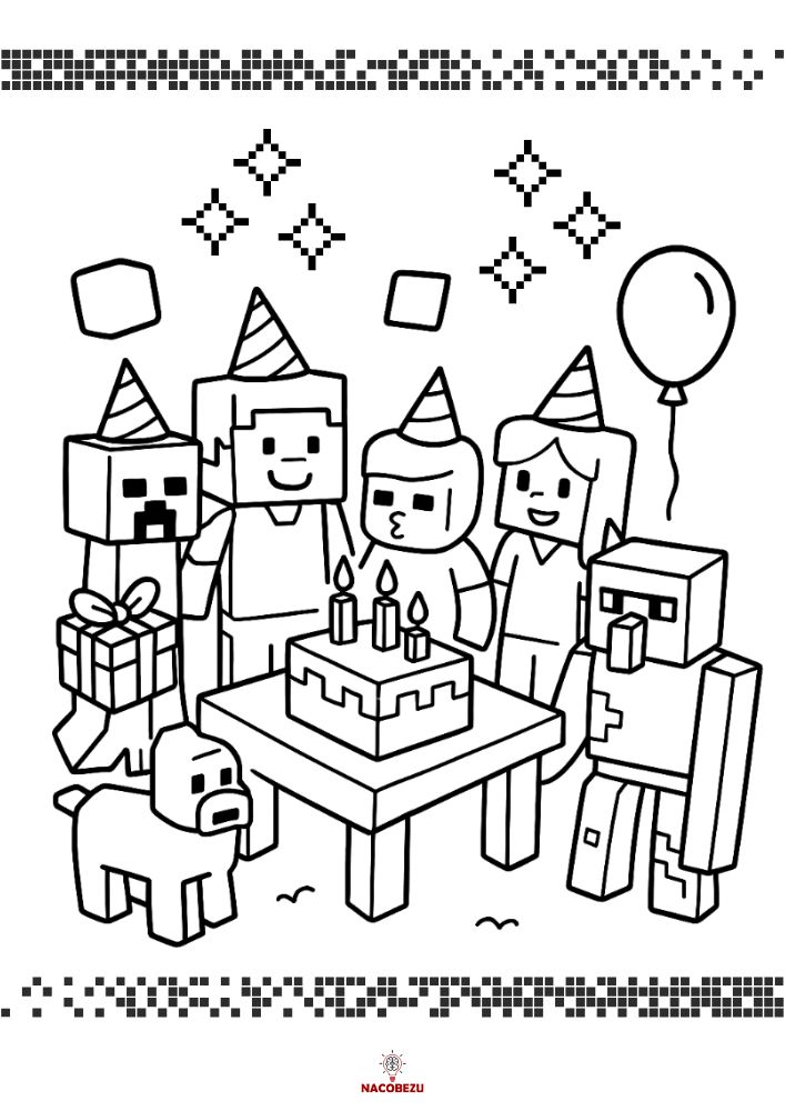 kolorowanki Minecraft