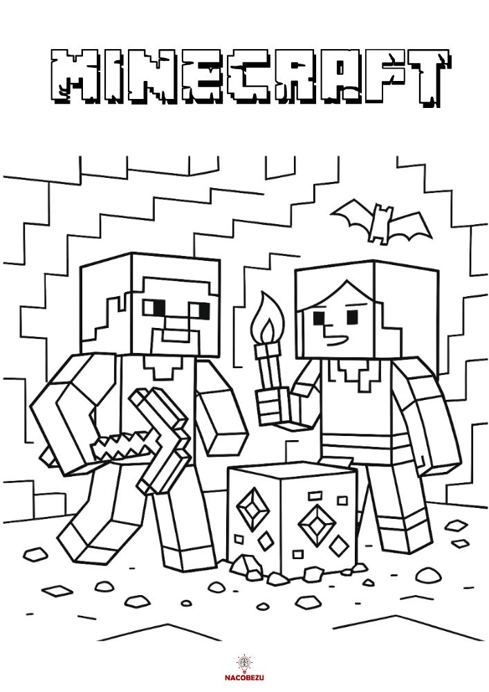 kolorowanki Minecraft