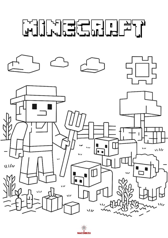 kolorowanki Minecraft