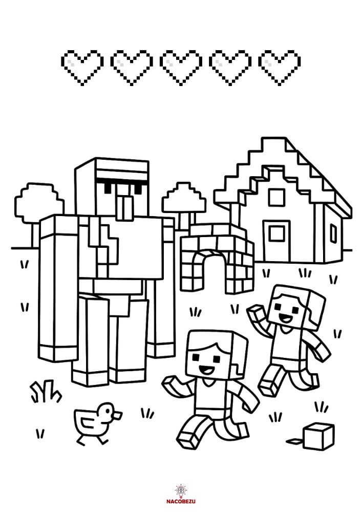 kolorowanki Minecraft