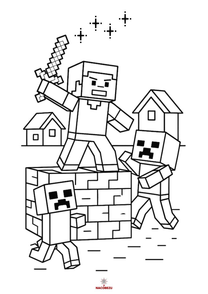 kolorowanki Minecraft