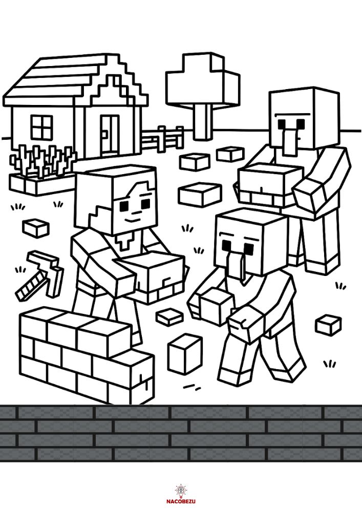 kolorowanki Minecraft