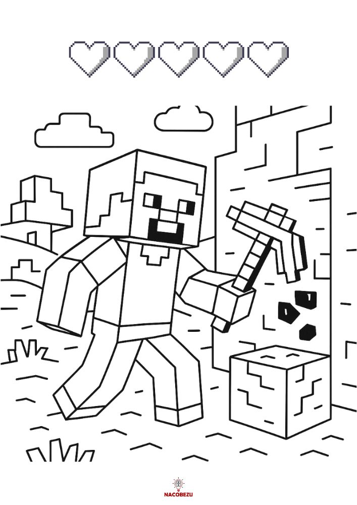 kolorowanki Minecraft