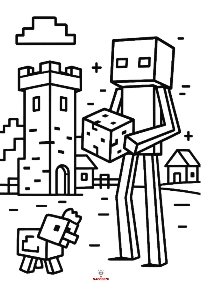 kolorowanki Minecraft