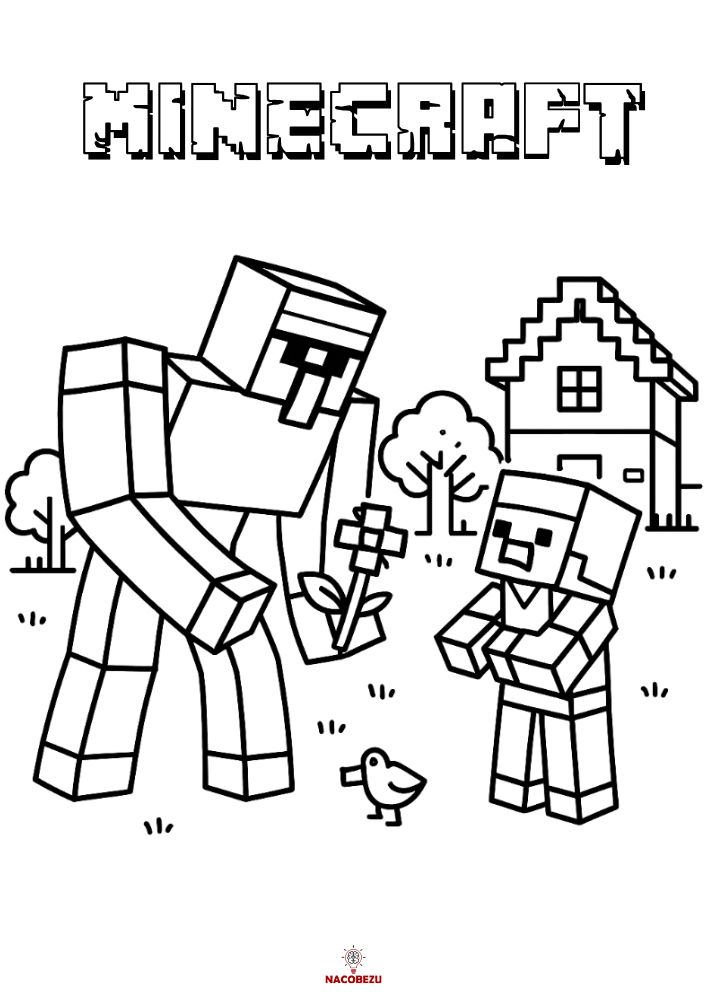 kolorowanki Minecraft