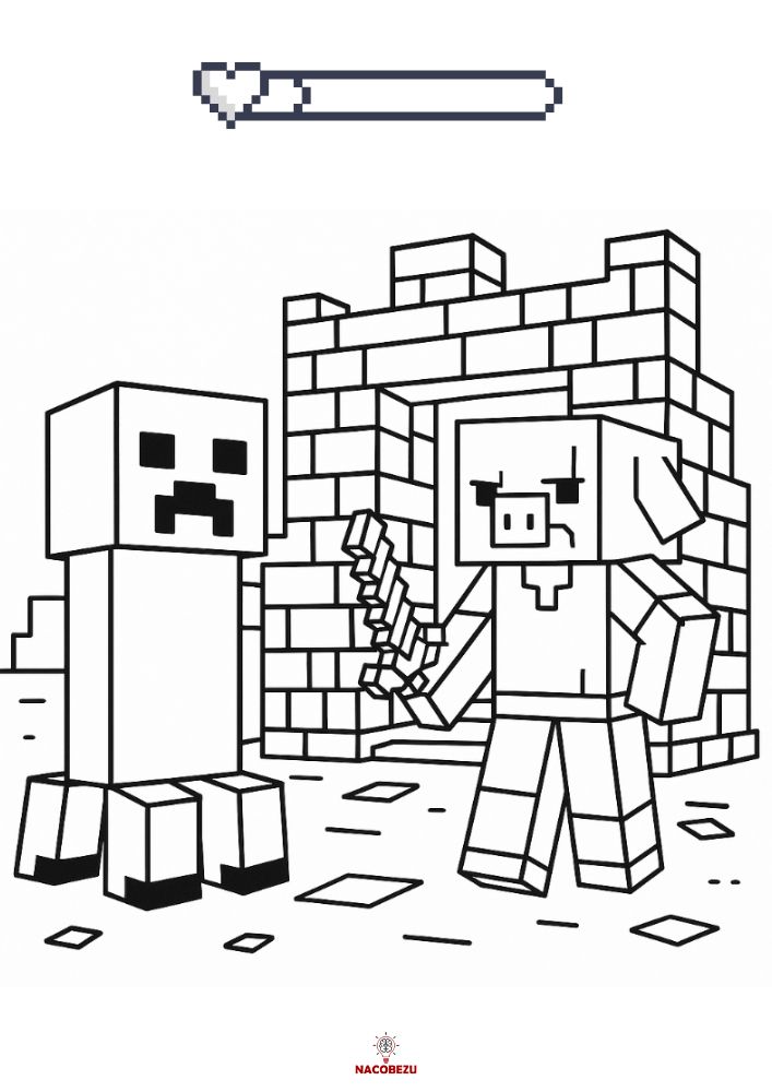 kolorowanki Minecraft