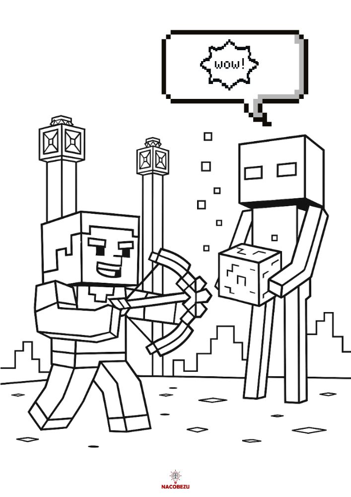 kolorowanki Minecraft