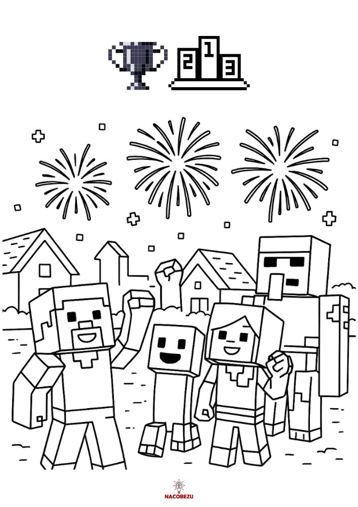 kolorowanki Minecraft