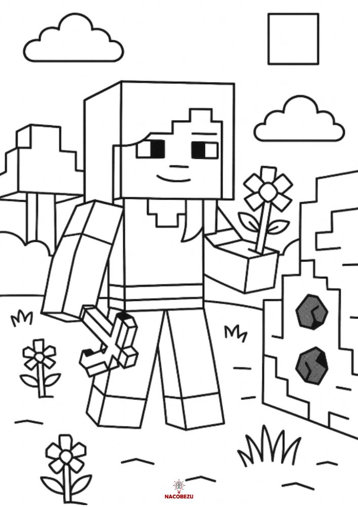 kolorowanki Minecraft