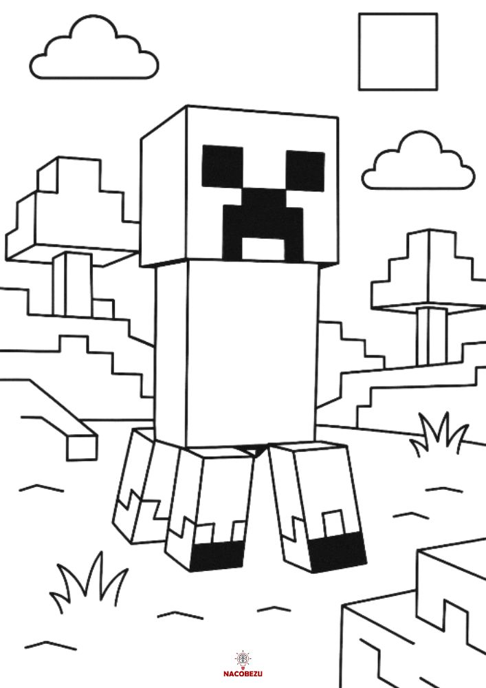 kolorowanki Minecraft