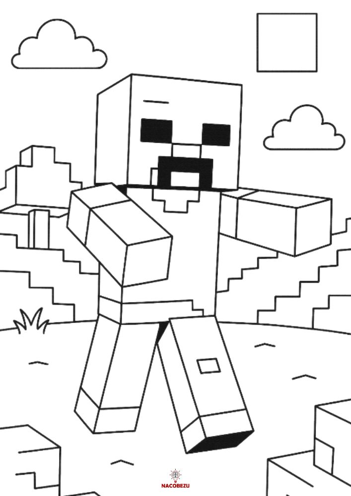 kolorowanki Minecraft