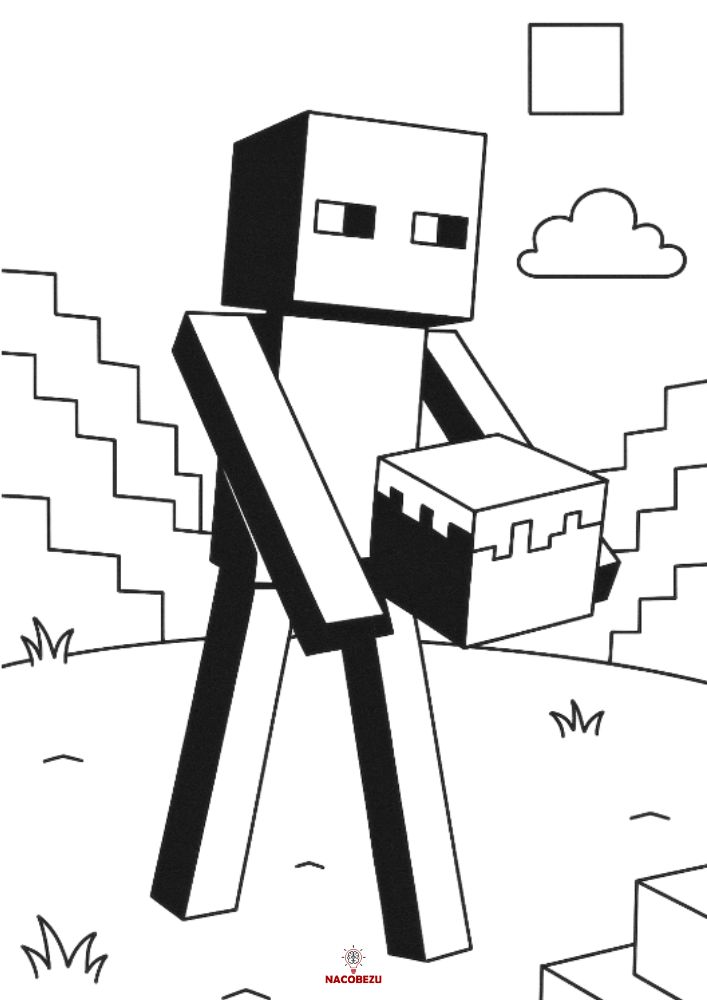 kolorowanki Minecraft