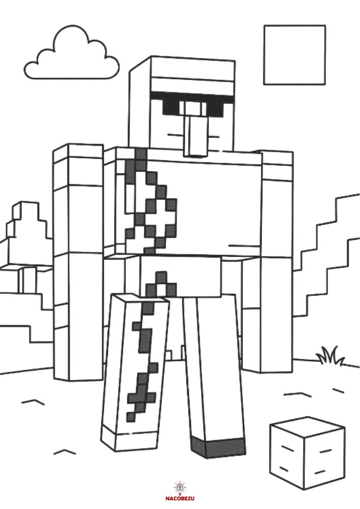 kolorowanki Minecraft