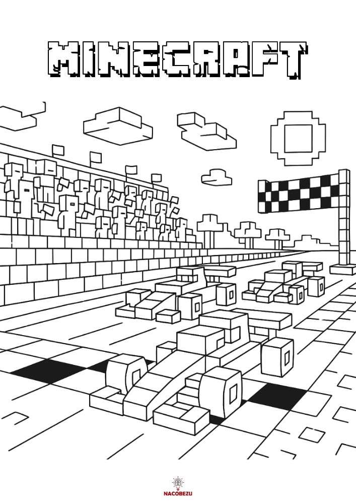 kolorowanki Minecraft