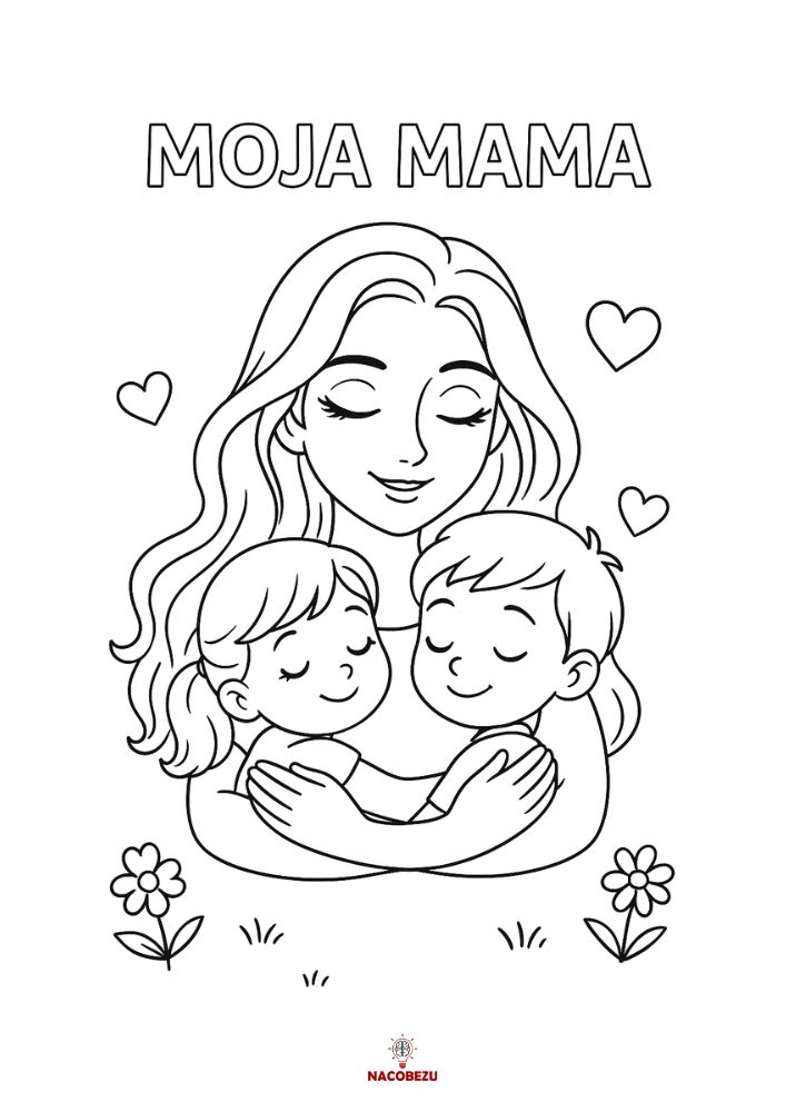 kolorowanki na Dzień Mamy