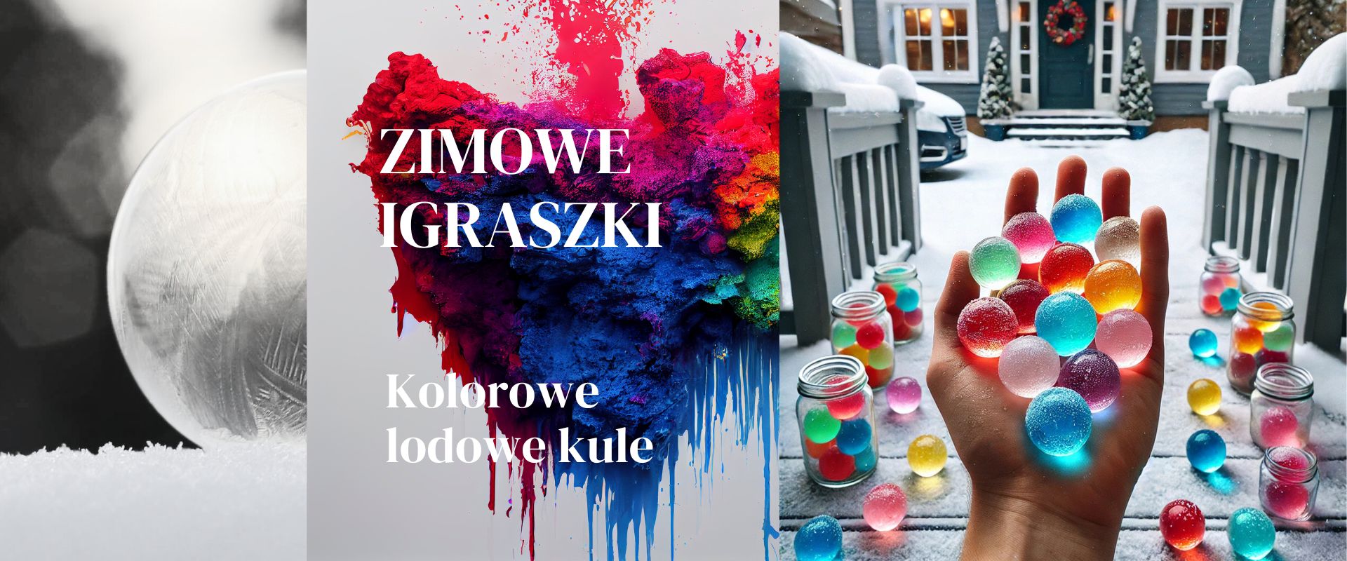kolorowe lodowe kule